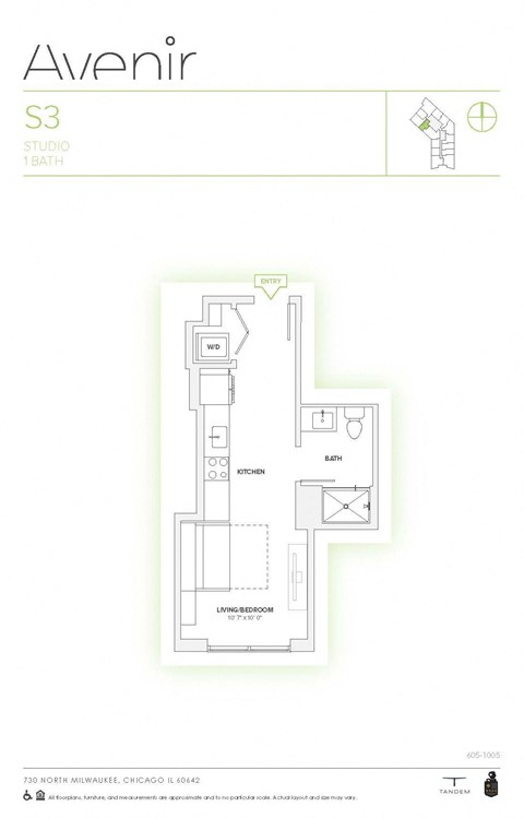 the floor plan of the apartment